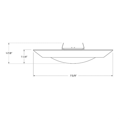 Juno Recessed Lighting 6RLS-930-6-WH Downlight 6" LED Retrofit Surface Mount Trim 3000K, 750 lumens, 90 CRI, White Finish
