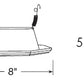 Juno Recessed Lighting 9024W-WH (9024 WWH) 6" LED, Line Voltage, Octagonal Baffle Trim, White Trim