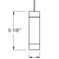 Juno DLMP QJ CYL 78IN 30K 80CRI BZ BZC WHA Track Lighting Decorative Cylinder LED Mini Pendant, Quick Jack Adapter Mounting, 70 Inch, 3000K Color Temperature, 80 CRI, Bronze Finish, Bronze Cordset Finish, White Adapter Finish