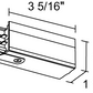 Juno HD Commercial Track Lighting HTEK12-WH (HTEK12 WH) 277V 2-Circuit/2-Neutral, HTEK End Feed - Right polarity, White Color