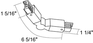 Juno HD Commercial Track Lighting HTEK24-WH (HTEK24 WH) 277V 2-Circuit/2-Neutral, HTEK Adjustable Connector, White Color