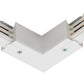 Juno HD Commercial Track Lighting HTEK34-WH (HTEK34 WH) 277V 2-Circuit/2-Neutral, HTEK 90 Degree L Connector, White Color