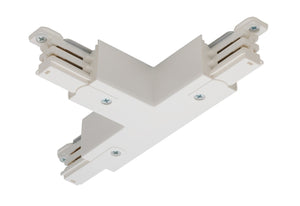 Juno HD Commercial Track Lighting HTEK39-WH (HTEK39 WH) 277V 2-Circuit/2-Neutral, HTEK T Connector - Adjustable Right Polarity, White Color