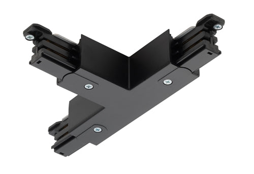 Juno HD Commercial Track Lighting HTEK40-BL (HTEK40 BL) 277V 2-Circuit/2-Neutral, HTEK T Connector - Adjustable Left Polarity, Black Color