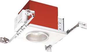 Juno IC1LEDFW 10LM 40K 90CRI WFL 120 FRPC Recessed Lighting 4" IC LED Fire-Rated New Construction LED Housing, 4000K, 90 CRI, 65 Degrees Distribution, 120V Forward/Reverse Phase Cut, 5% Dim