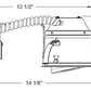 Juno Recessed Lighting IC1RALEDG4-6-1 4" LED Adjustable Remodel IC Type Recessed Housing, Dedicated Driver 120V ELV Dimmable
