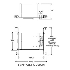 Juno IC20LED G4 14LM 40K 90CRI 120 FRPC Recessed Lighting 5" LED New Construction IC Type Housing 1400 Lumens, 4100K Color Temperature, Dedicated 120V Driver