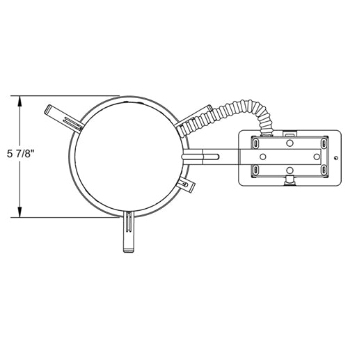 Juno Recessed Lighting IC20RLEDG4-41K-1 5" LED IC Type Remodel Housing 600 Lumens, 4100K Color Temperature, Dedicated Driver 120V