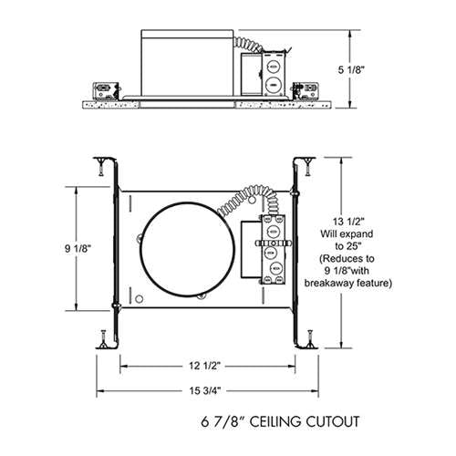Juno IC22LED G4 06LM 27K 90CRI MVOLT ZT Recessed Lighting 6" LED IC Type New Construction Housing 600 Lumens, 2700K Color Temperature, Universal Driver 120-277V