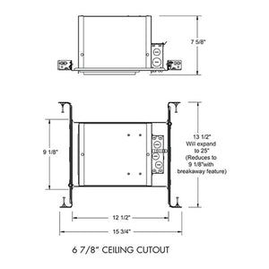 Juno IC22LED G4 14LM 35K 90CRI MVOLT EZ10 Recessed Lighting 6" LED New Construction IC Type Housing 1400 Lumens, 3500K Color Temperature, Universal 120-277V, eldoLED 0-10V, 10% Dim
