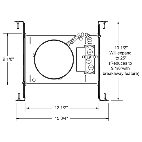 Juno Recessed Lighting IC22LEDG4-41K-U 6" LED IC Type New Construction Housing 600 Lumens, 4100K Color Temperature, Universal Driver 120-277V