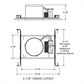 Juno Recessed Lighting IC22LWDG4N-3K-1 6" IC WarmDim LED New Construction Housing 600 Lumens, 3000K Color Temperature, Dedicated Driver 120V