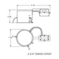 Juno IC22RLED G4 09LM 30K 90CRI MVOLT ZT Recessed Lighting 6" LED IC Type Remodel Housing 900 Lumens, 3000K Color Temperature, Universal Driver 120-277V
