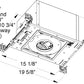 Juno Aculux Recessed Lighting IC43N 3-1/4 inch Low Voltage New Construction IC Housing with 120V Magnetic Transformer