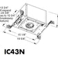 Juno Aculux IC43N MLV 120 Recessed Lighting 3 inch Low Voltage New Construction IC Housing with 120V Magnetic Transformer