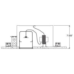 Juno Recessed Lighting IC44NG (IC44N G) 4" Low Voltage IC type New Construction Housing with Air-Loc Gasket