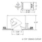 Juno Aculux IC63  Recessed Lighting 5-5/8 inch Line Voltage New Construction IC  Open Aperture Adjustable Housing