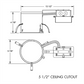 Juno Recessed Lighting IC920RLWDG4-3K-1 5 " IC WarmDim LED Remodel Housing 900 Lumens, 3000K Color Temperature, Dedicated Driver 120V