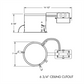 Juno Recessed Lighting IC922RLWDG4-3K-1 6 " IC WarmDim LED Remodel Housing 900 Lumens, 3000K Color Temperature, Dedicated Driver 120V