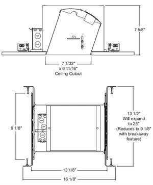 Juno Recessed Lighting IC926 (IC926) 6" Standard Slope Line Voltage IC type Housing