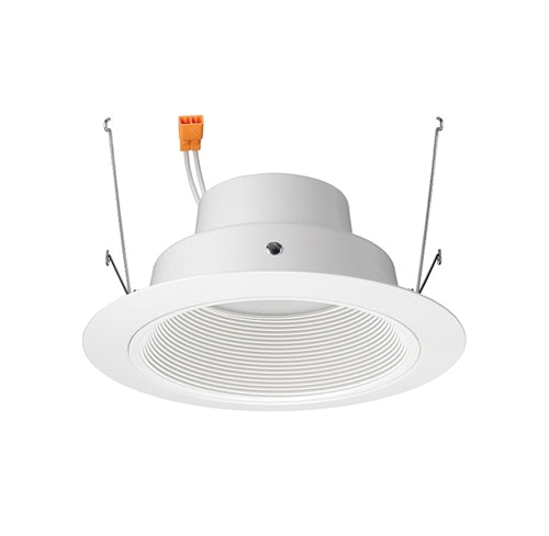 Juno J6RL G4N DB 06LM 40K 90CRI 120 FRPC WWH Recessed Lighting 6" Gen 4 Retrofit LED Downlight Trim Module 600 Lumens, 4100K Color Temperature, White Baffle, Less Medium Base Socket Adapter