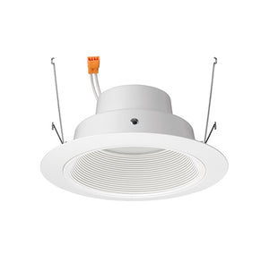 Juno J6RL G4N DB 09LM 27K 90CRI 120 FRPC WWH Recessed Lighting 6" Gen 4 Retrofit LED Downlight Trim Module 900 Lumens, 2700K color Temperature, White Baffle, White Trim, Less Medium Base Socket Adapter