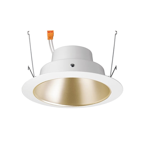 Juno J6RL G4N DC 09LM 30K 90CRI 120 FRPC WHZWH Recessed Lighting 6" Gen 4 Retrofit LED Downlight Trim Module 900 Lumens, 3000K color Temperature, Wheat Haze Cone, White Trim, Less Medium Base Socket Adapter
