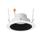 Juno J6RL G4 DB 09LM 27K 90CRI 120 FRPC BWH Recessed Lighting 6" Gen 4 Retrofit LED Downlight Trim Module 900 Lumens, 2700K color Temperature, Black Baffle, White Trim, Less Medium Base Socket Adapter