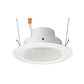 Juno J6RL G4 DB 09LM 35K 90CRI 120 FRPC WWH Recessed Lighting 6" Gen 4 Retrofit LED Downlight Trim Module 900 Lumens, 3500K color Temperature, White Baffle, White Trim, Less Medium Base Socket Adapter