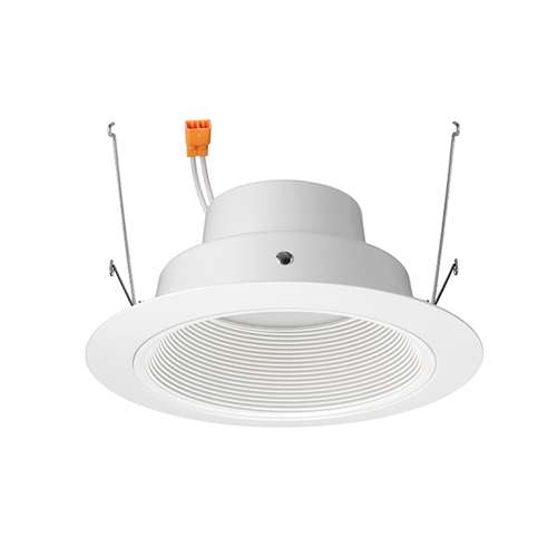 Juno J6RL G4 DB 06LM 30K 90CRI 120 FRPC WWH Recessed Lighting 6" Gen 4 Retrofit LED Downlight Trim Module 600 Lumens, 3000K Color Temperature, White Baffle, Less Medium Base Socket Adapter
