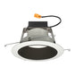 Juno Recessed Lighting J6RLWDG4N-3K-6-BWH 6" IC WarmDim LED Retrofit Downlight Trim Module 600 Lumens, 3000K Color Temperature, Black Baffle, White Trim, Less Medium Base Socket Adapter