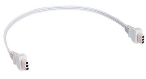 Juno Undercabinet Lighting JC3-26-WH (JC3 26IN WH) 26" Jumper Cord, 3-Wire, White Finish