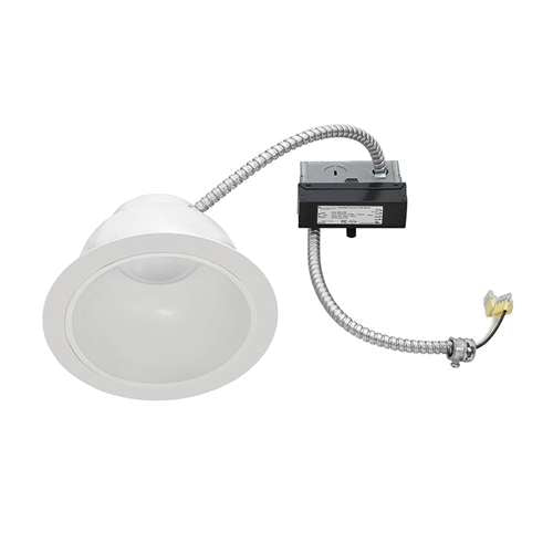 Juno JCLR6S 20LM 35K 90CRI 120 FRPC WWH Recessed Lighting 6" LED Retrofit Trim for 6" - 6 1/2" Commercial Rough-In Section, 2000 Lumens, 3500K Color Temperature, 90 CRI, 120V, White Finish