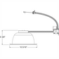 Juno Recessed Lighting JCLR8L-20-935KU-WH 8" LED Retrofit Trim for 8 5/8" - 9 1/8" Commercial Rough-In Section, 2000 Lumens, 3500K Color Temperature, 90 CRI, 120-277V, White Finish