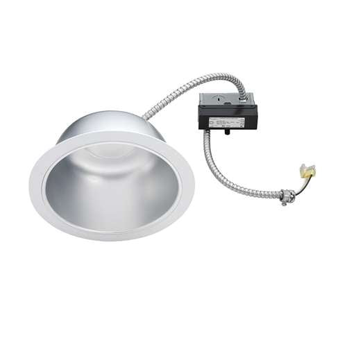 Juno JCLR8L 18LM 27K 80CRI 347 ZT HZWH Recessed Lighting 8" LED Retrofit Trim for 8 5/8" - 9 1/8" Commercial Rough-In Section, 1800 Lumens, 2700K Color Temperature, 80 CRI, 347V, Haze Finish