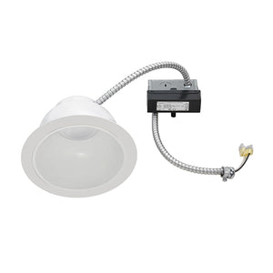 Juno Recessed Lighting JCLR8S-18-830K3-WH 8" LED Retrofit Trim for 7 13/16" - 8 5/16" Commercial Rough-In Section, 1800 Lumens, 3000K Color Temperature, 80 CRI, 347V, White Finish
