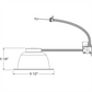Juno Recessed Lighting JCLR8S-20-927K1-WH 8" LED Retrofit Trim for 7 13/16" - 8 5/16" Commercial Rough-In Section, 2000 Lumens, 2700K Color Temperature, 90 CRI, 120V, White Finish