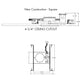 Juno JPDZ4SQNCMF MVOLT ZT10 U Recessed Lighting Podz 4" Square New Construction Mounting Frame, 120-277V, 0-10V, 10% Dim