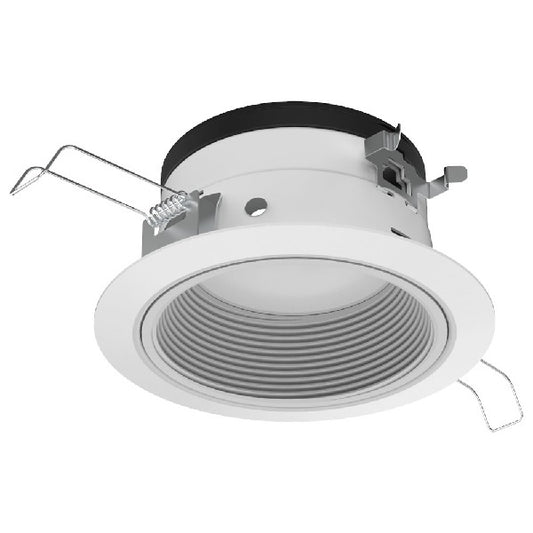 Juno JPDZ5 DB ALO10 SWW5WD 90CRI MVOLT ZT10 WWH Podz 5" LED Downlight, Round Downlight Baffle, Adjustable Lumen Output, Switchable White 2700K-5000K + WarmDim (2850K-1900K), 90 CRI, 120-277V, 0-10V, 10% Dim, White, White Trim Ring