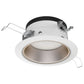 Juno JPDZ6 DC ALO10 SWW5WD 90CRI MVOLT ZT10 WWH Podz 6" LED Downlight, Round Downlight Cone, Adjustable Lumen Output, Switchable White 2700K-5000K + WarmDim (2850K-1900K), 90 CRI, 120-277V, 0-10V, 10% Dim, White, White Trim Ring
