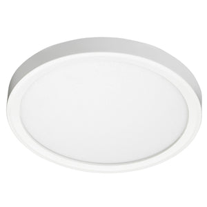 Juno Lighting JSF 7IN 10LM 27K 90CRI MVOLT ZT WH Recessed Lighting 7" LED Round SlimForm Surface Mount Downlight, 1000 Lumens, 2700K Color Temperature, 90 CRI, Universal Voltage 120-277V, 0-10V Dimming, White Finish