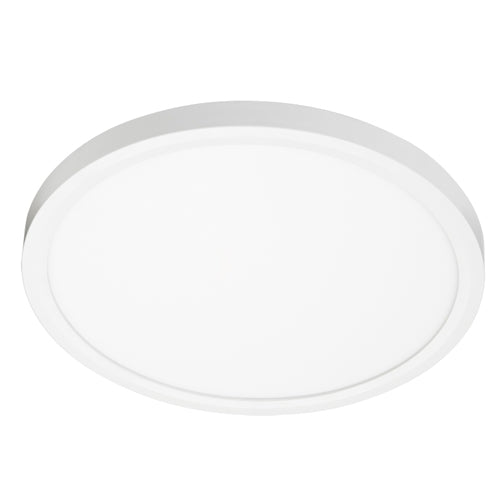 Juno Lighting JSF 13IN 18LM 27K 90CRI MVOLT ZT WH Recessed Lighting 13" LED Round SlimForm Surface Mount Downlight, 1800 Lumens, 2700K Color Temperature, 90 CRI, Universal Voltage 120-277V, 0-10V Dimming, White Finish
