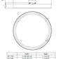 Juno JSF 11IN 13LM SWW5 90CRI MVOLT ZT WH Recessed Lighting 11" LED Round SlimForm Surface Downlight, 1300 Lumens, 120-277V, 0-10V Dimming, White