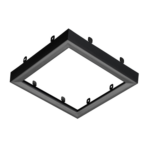 Juno Lighting JSFSQTRIM 5IN BL Recessed Lighting 5" LED Square SlimForm Accessory Trim, Black Finish