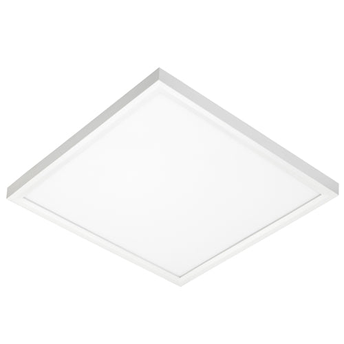 Juno Lighting JSFSQ 12IN 13LM 27K 90CRI MVOLT ZT WH EL Recessed Lighting 12" LED Square SlimForm Surface Mount Downlight, 1300 Lumens, 2700K Color Temperature, 90 CRI, Universal Voltage 120-277V, 0-10V Dimming, Battery Back-Up Option, White Finish