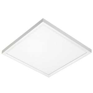Juno Lighting JSFSQ 14IN 18LM 30K 90CRI MVOLT ZT WH EL Recessed Lighting 14" LED Square SlimForm Surface Mount Downlight, 1800 Lumens, 3000K Color Temperature,90 CRI, Universal Voltage 120-277V, 0-10V Dimming, Battery Back-Up Option, White Finish