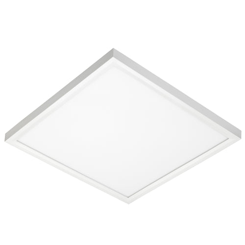 Juno Lighting JSFSQ 14IN 18LM 35K 90CRI MVOLT ZT WH EL Recessed Lighting 14" LED Square SlimForm Surface Mount Downlight, 1800 Lumens, 3500K Color Temperature,90 CRI, Universal Voltage 120-277V, 0-10V Dimming, Battery Back-Up Option, White Finish