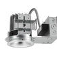 Juno L4 17LM 40K MVOLT G4 90CRI EZB WPR WH WET Indy 4" Round New Construction LED Housing, 1700 Lumens, 4000K, 120-277V, Gen 4, 90 CRI, eldoLED 0-10 SOLOdrive, Parabolic Wide Trim, White Finish, White Flange, Wet Location