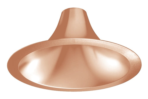 Juno Recessed Lighting L600HW-BZS-FM 6" LED Hyperbolic Trim, Open Reflector, Wide Distribution, Bronze Satin Low Iridescent Alzak Finish, Flush Mount