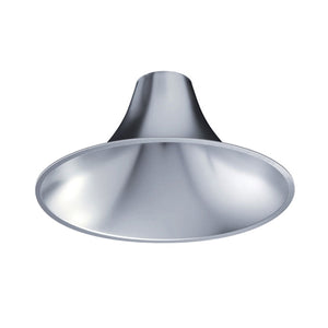 Juno Recessed Lighting L600HW-PTS-FM 6" LED Hyperbolic Trim, Open Reflector, Wide Distribution, Pewter Satin Low Iridescent Alzak Finish, Flush Mount